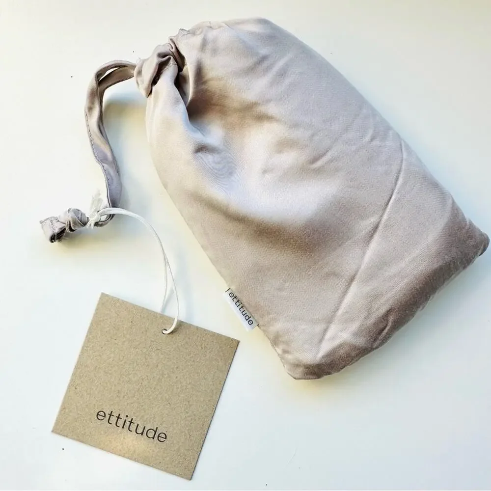 NEW ETTITUDE Soft Light Grey Gray Silver Bamboo Lyocell Pillowcase Cover